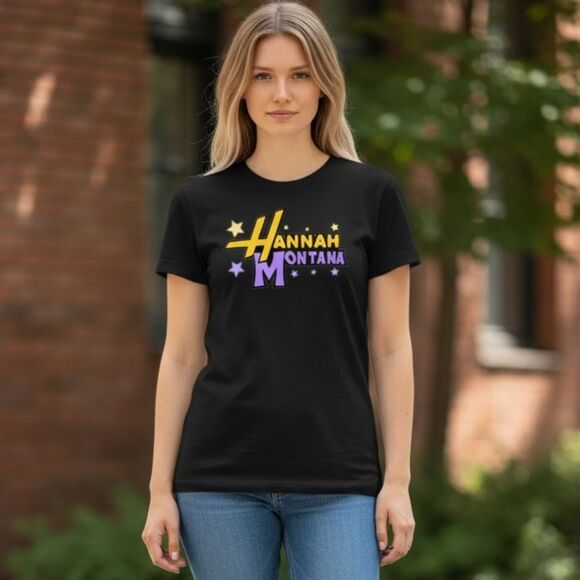 Gildan Tops - Made To Order Disney Retro look Throw Back Hannah Montana Shirt
